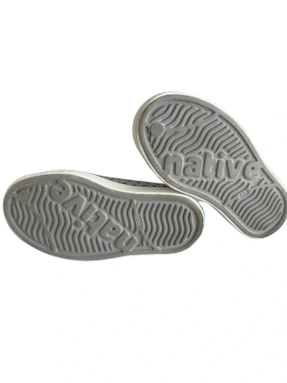 Native Kids Jefferson Sandals Shoes - Pigeon Grey Size TODDLER Size 7